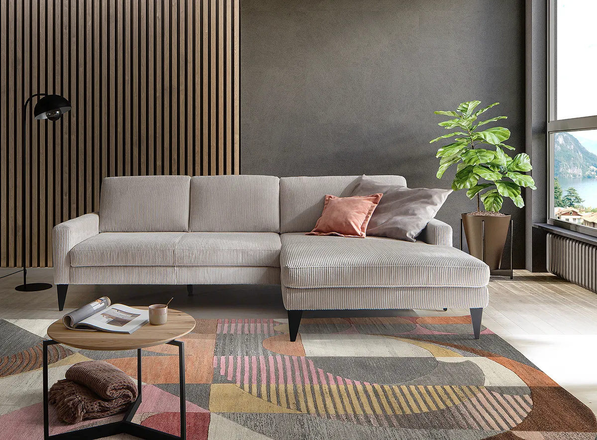 Cord Longchair-Kombination Modell Barolo